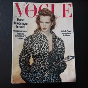 Magazine Vogue Paris 695 April 1989 Mondino Macpherson Roversi Metzner